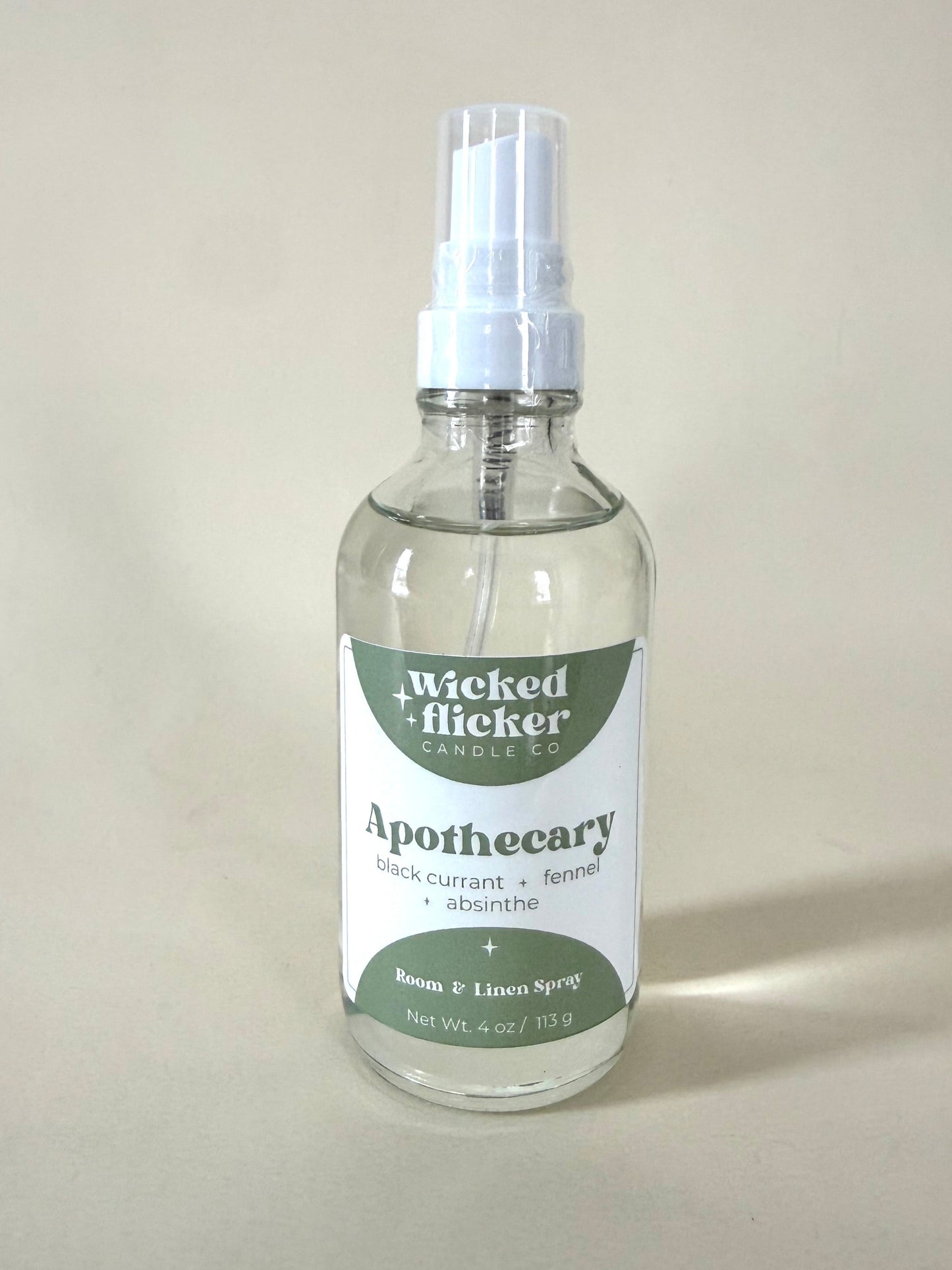 Apothecary 4oz Room & Linen Spray